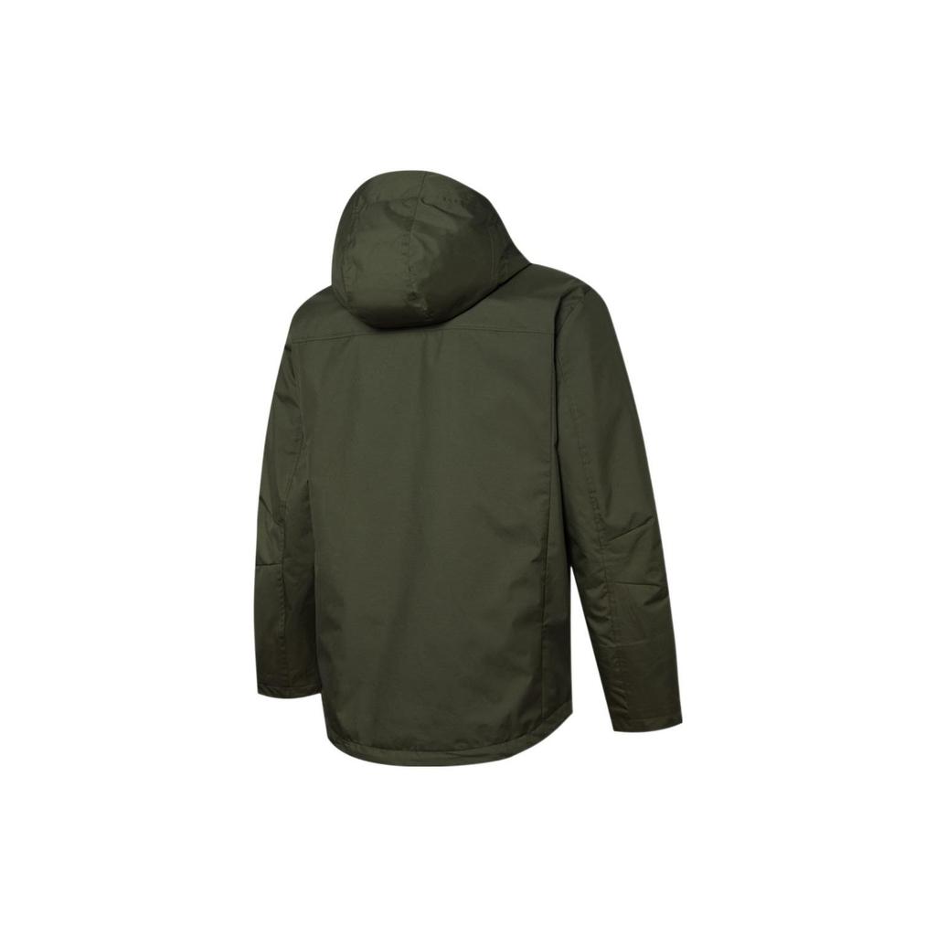 PUMA Unisex Outdoor Colorblock Logo Sports Hooded Jacket Olive Green 848287-02