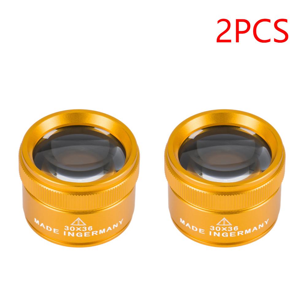 1-3PCS 30X Magnifying Glass K9 Optical Lens Monocle Magnifier Optical Glass Lens Loupe Magnifier for Coin Stamps Jewelry Loupe