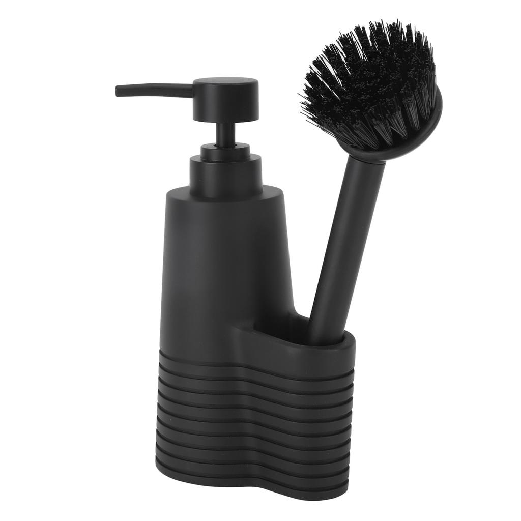 Dish Soap Dispenser Stainless Steel Washing Up Liquid Dispenser with Cleaning Brush for Kitchen