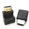 4K 60Hz HDMI Right Angle Adapter, 90°/270° Male To Female, HDMI 2.0 Converter