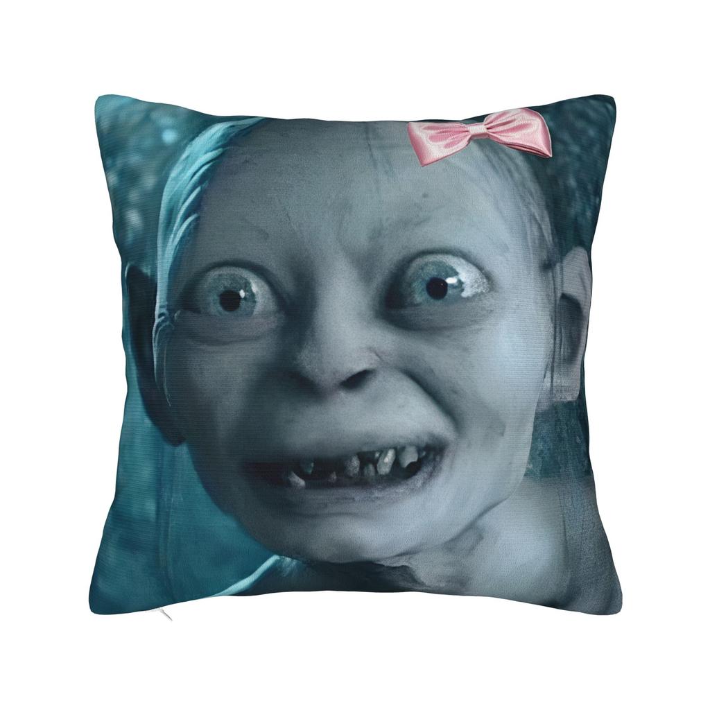 Warm Sofa Lords Rings Gollum Decorations Pillowcase Merch  Pillow Covers Zipper Multi Size
