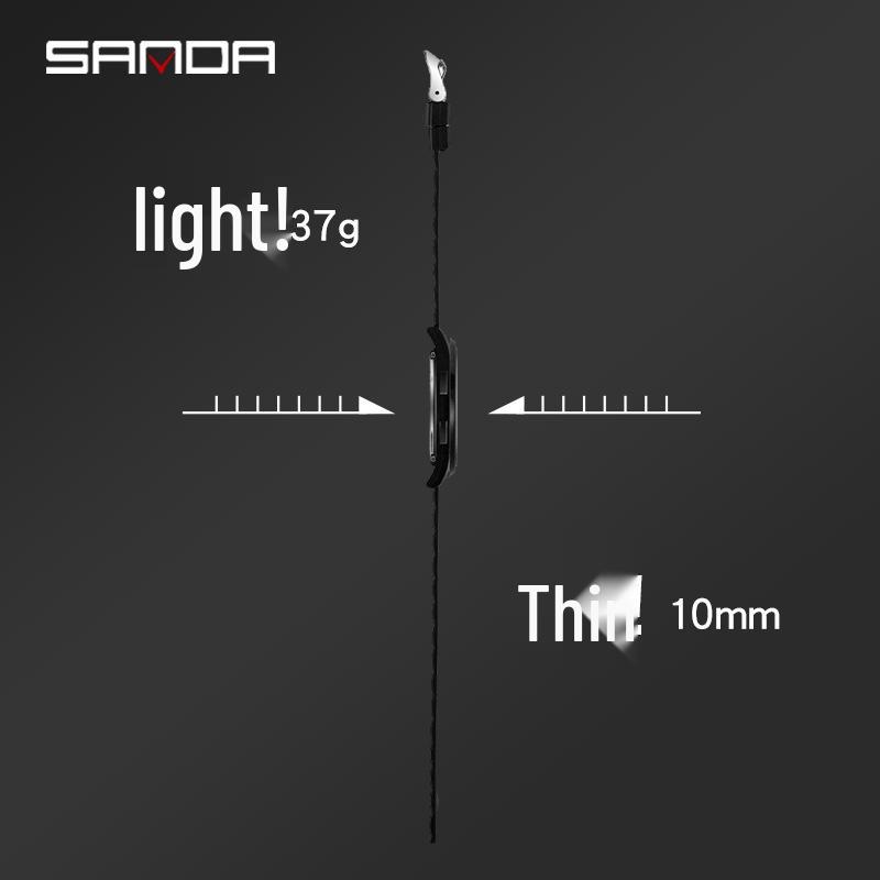 SANDA Men’s Fashionable Waterproof Multifunctional Sports Watch for Students