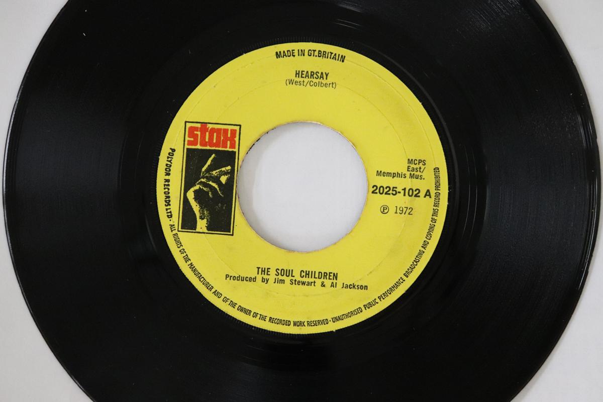 

7inch Record SOUL CHILDREN - Hearsay 2025102 Stax 1972 UK Soul/Funk Used