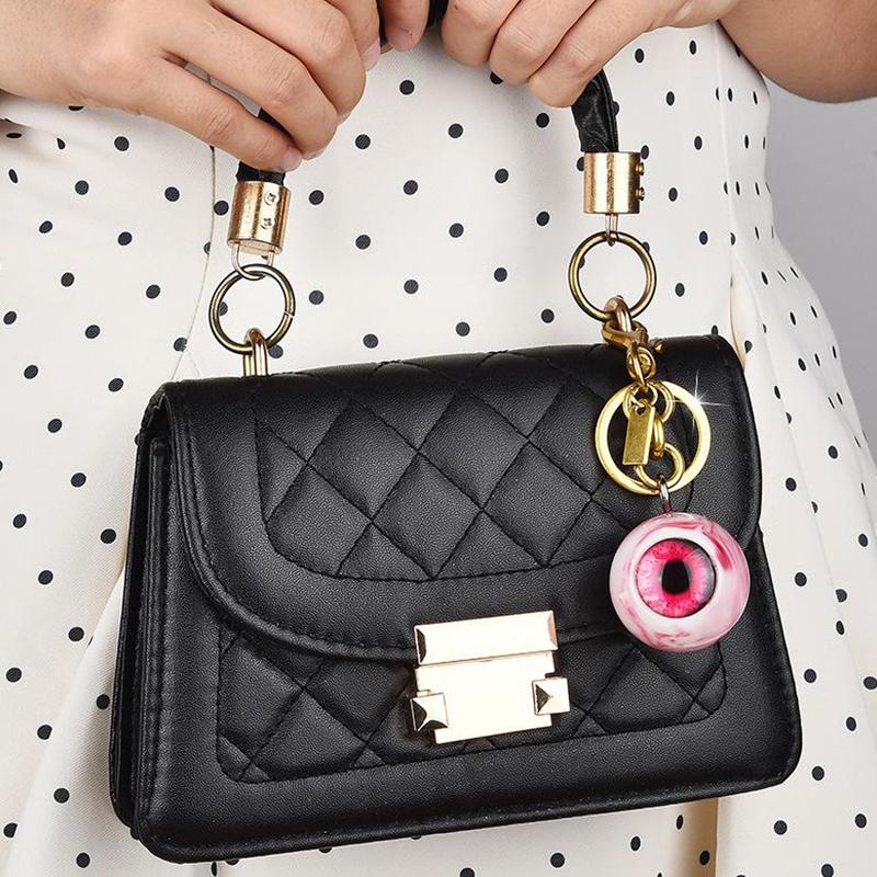 Goth Keychain Horror Eyeball Bag Charms Halloween Accessories Gothic Keychain Key Ring Funny Decor Cool Purse Charms For Men