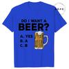 Fashion Men's T-shirts Summer Beer Print Tee Shirt Funny Beer Retro Cool Design Street Short Sleeve Top Beer Friday Men Clothes