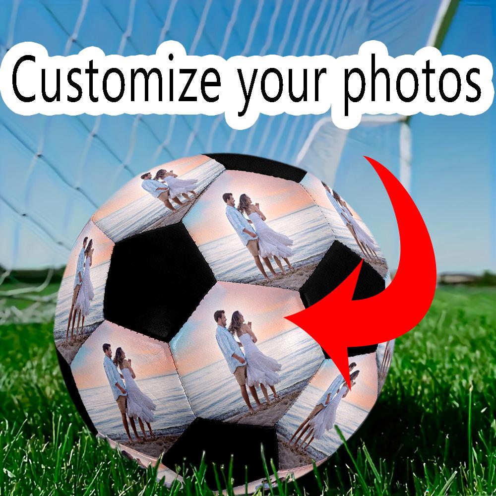 Sunset Beach Romance Personalized Image Size 5 Soccer Ball Machine-Stitched Indoor/Outdoor Universal Football Perfect for Customized Gifts