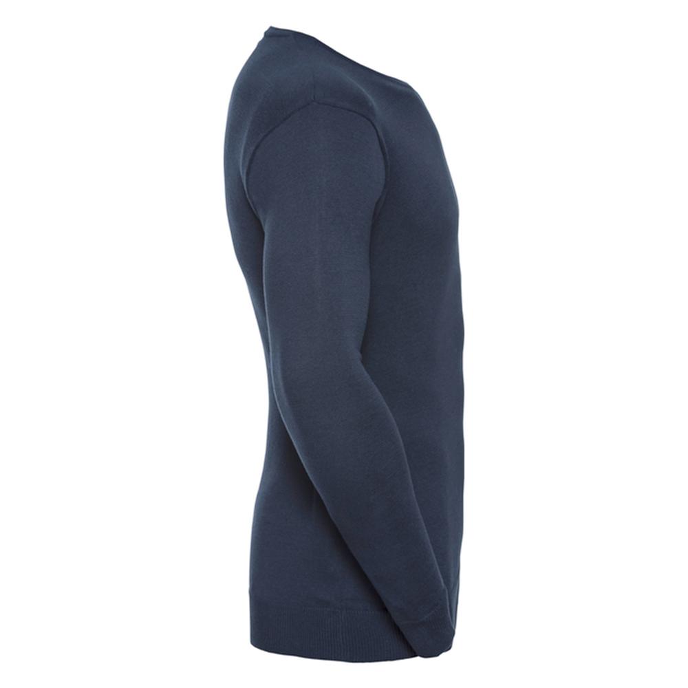 Russell Collection Mens Knitted V Neck Sleeveless Pullover