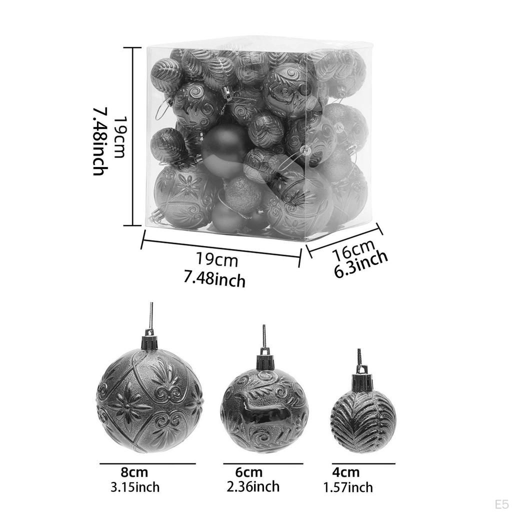 50 Christmas Baubles for Tree Decoration And Festive Occasions
