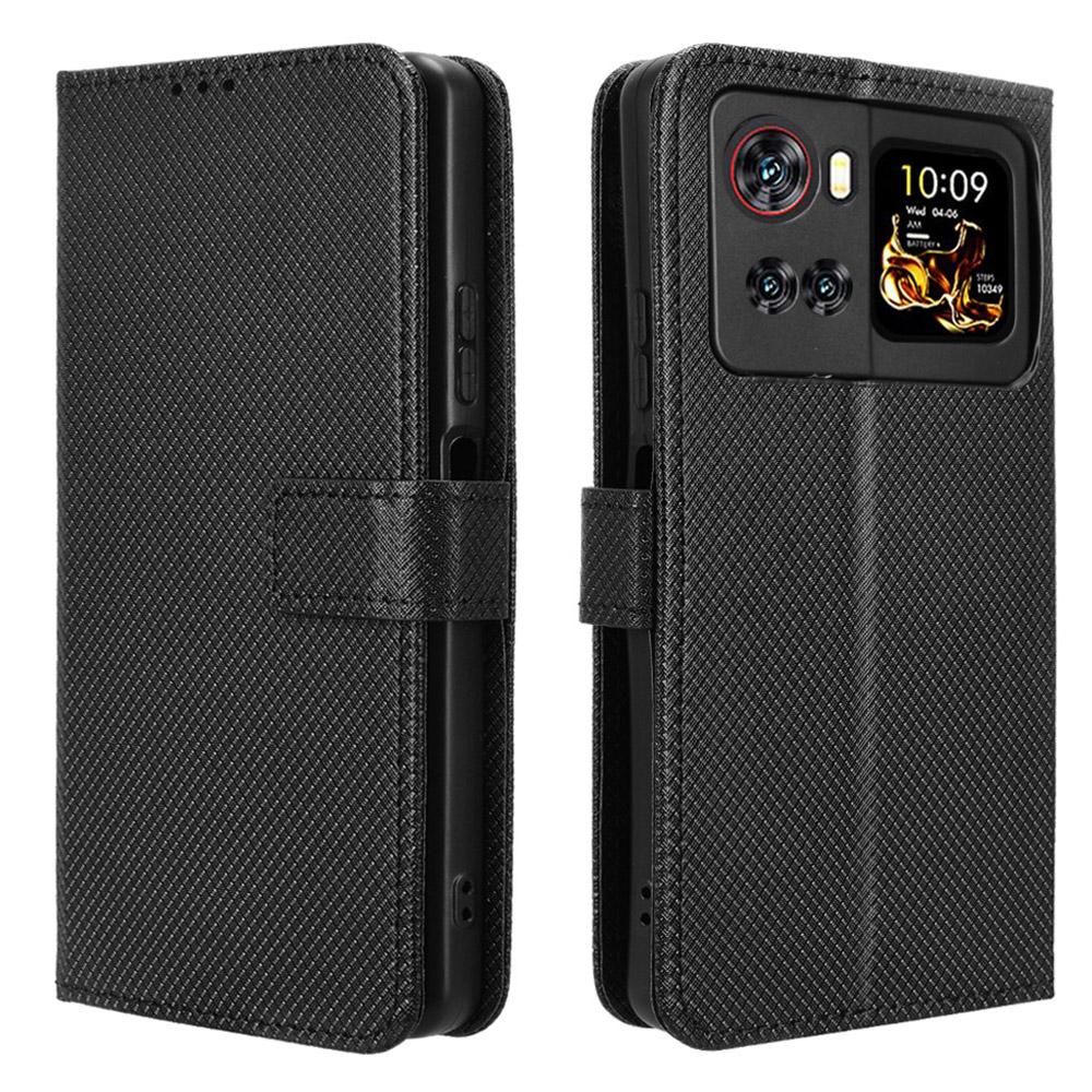 Pro Cubot X100 Kožené pouzdro typu peněženka s popruhem Telefonní kryt s diamantovou texturou