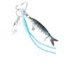 Articulated Fishing Lure Keyring Flexible Body Handmade Keychain Decoration Bag Accessory for Fishing Enthusiast
