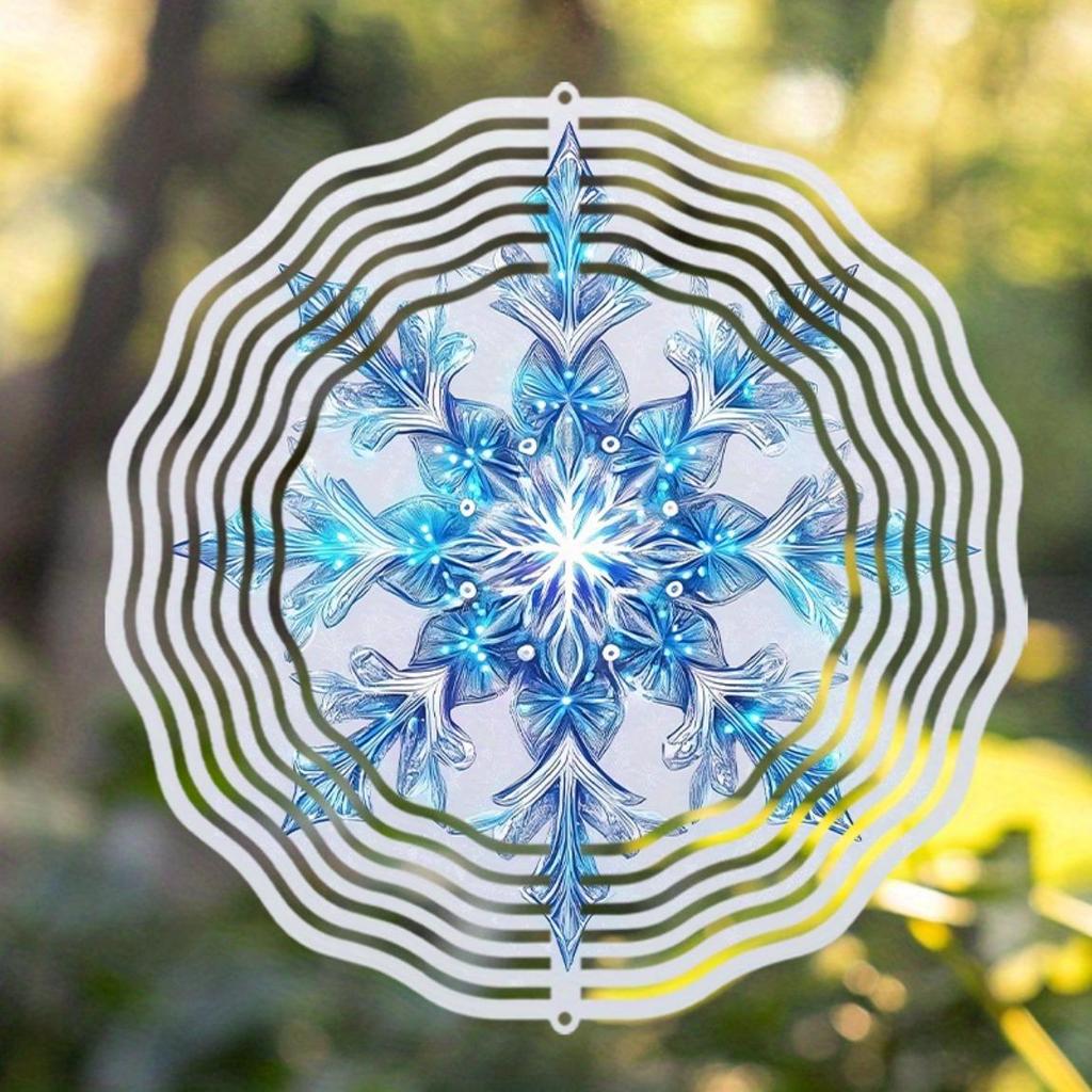 360 Degree Rotating 10 Inch Hanging Wind Spinner Outdoor Wind Chime for Balcony Lawn Garden Decor Spring Summer Art Decor Dynamic Effect