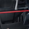 Set Glossy Red Carbon Fiber Car Inner Door Strip Sticker For 4Runner 2010-