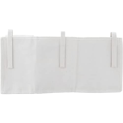 Fuji Boeki Bedside Pocket, Bedside Storage, 55cm Wide x 25cm Long, White, Hanging Storage, Tissue Box, Small Organizer, 6 Pockets, 29270