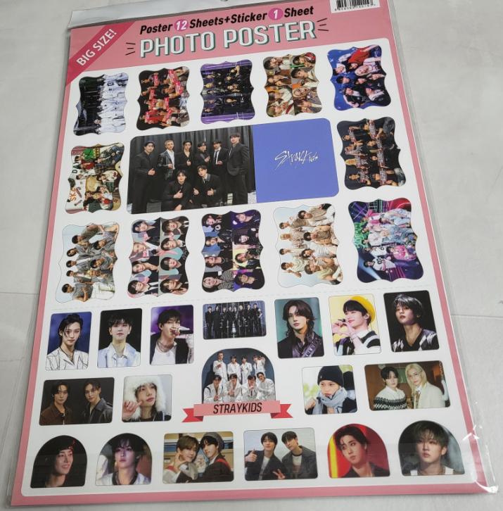 Stray Kids Poster Set 12pcs + 1 Sticker