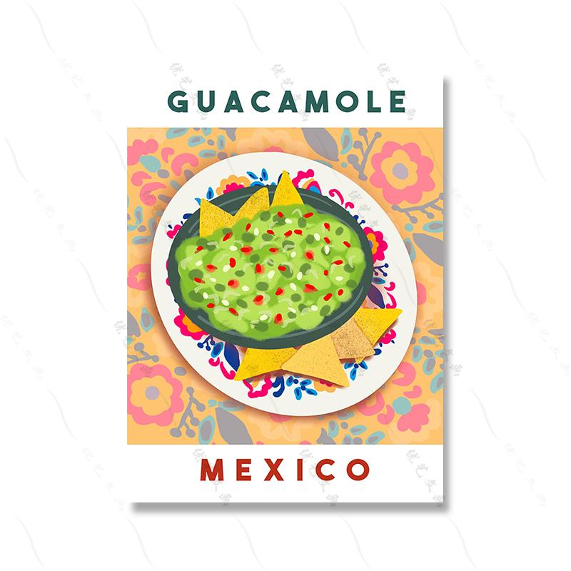 English Breakfast Retro Druck Kitchen Decor Food Art Wall Canvas Painting Room Home Decor Vintage Guacamole Tacos Modern Poster