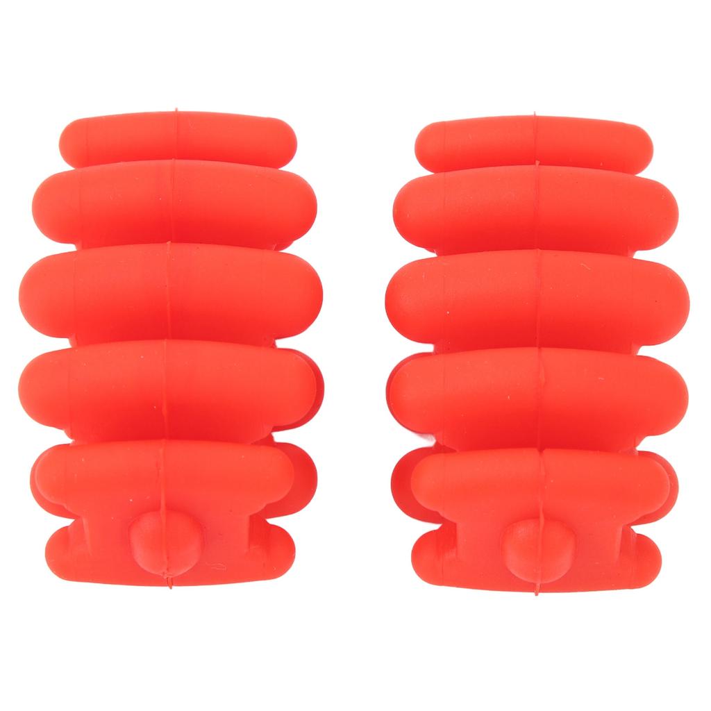 Buestabilisator Silikon Universell Vibrasjonsdemper Compoundbue Lemmer Støtdemper 2 stk Rød