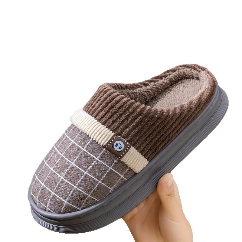 Neuer Stil von Hausschuhen, dicksohlige Baumwollpantoffeln für Indoor-Wärme