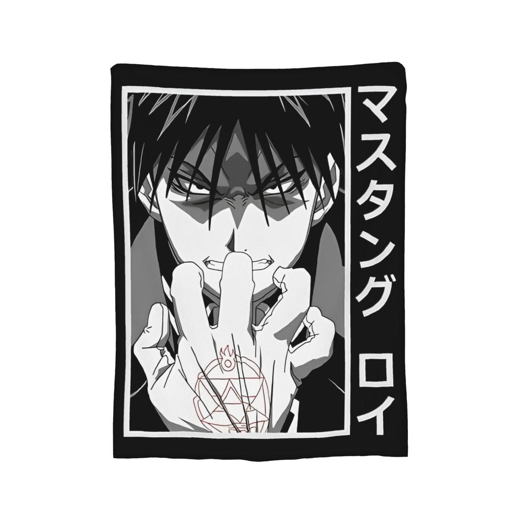 Fullmetal Alchemist Blanket Cover Flannel Anime Manga Warm Throw Blankets for Bedding Couch Bed Rug