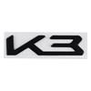 New 3D Metal K3, K5, K8 Logo Decals Sticker For Kia K5 K3 K8 Sportage 4 Rio 3 Picanto Soul Car Fender Rear Trunk Emblem Badge  FZ3