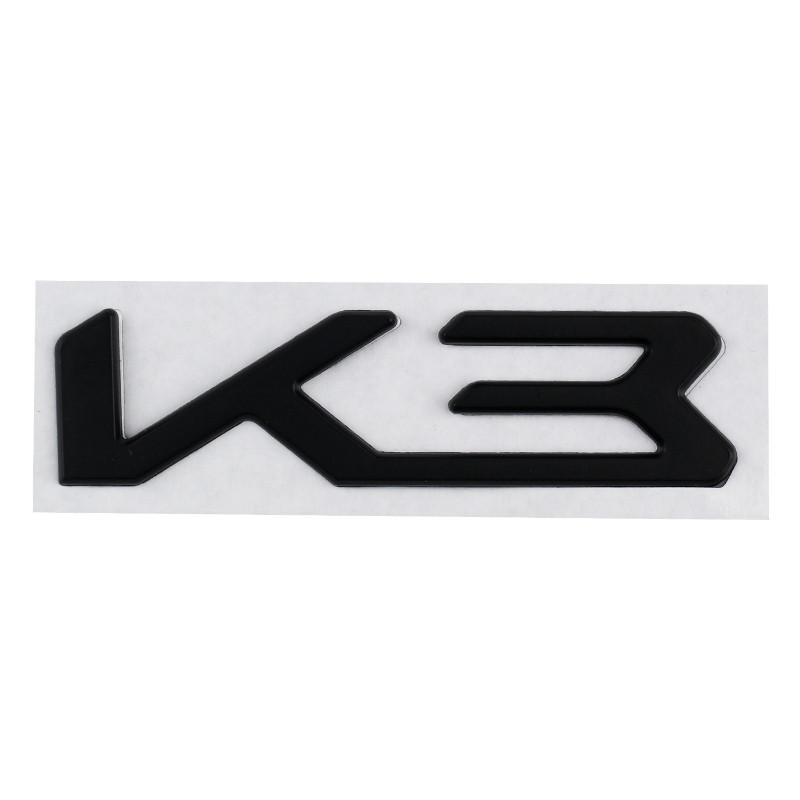 New 3D Metal K3, K5, K8 Logo Decals Sticker For Kia K5 K3 K8 Sportage 4 Rio 3 Picanto Soul Car Fender Rear Trunk Emblem Badge FZ3