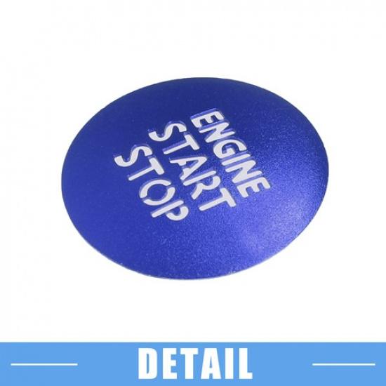 Engine Start Stop Button Cover Trim Single  for Toyota Tacoma Blue