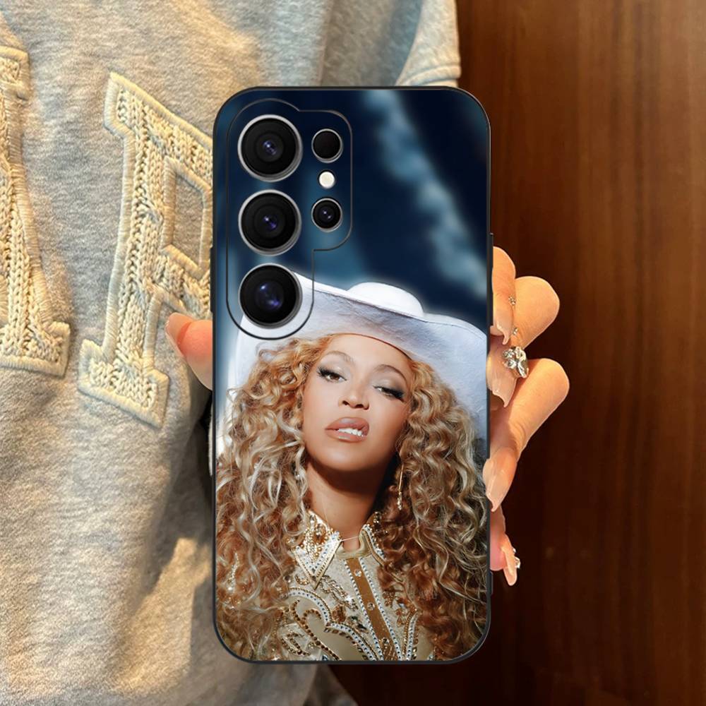 B-Beyonce Hete Zangeres Telefoonhoesje Voor Samsung S 24 Fe 25 Ultra Plus 20 Lite 21 30 22 23 24 22 Ultra 5G Fundas