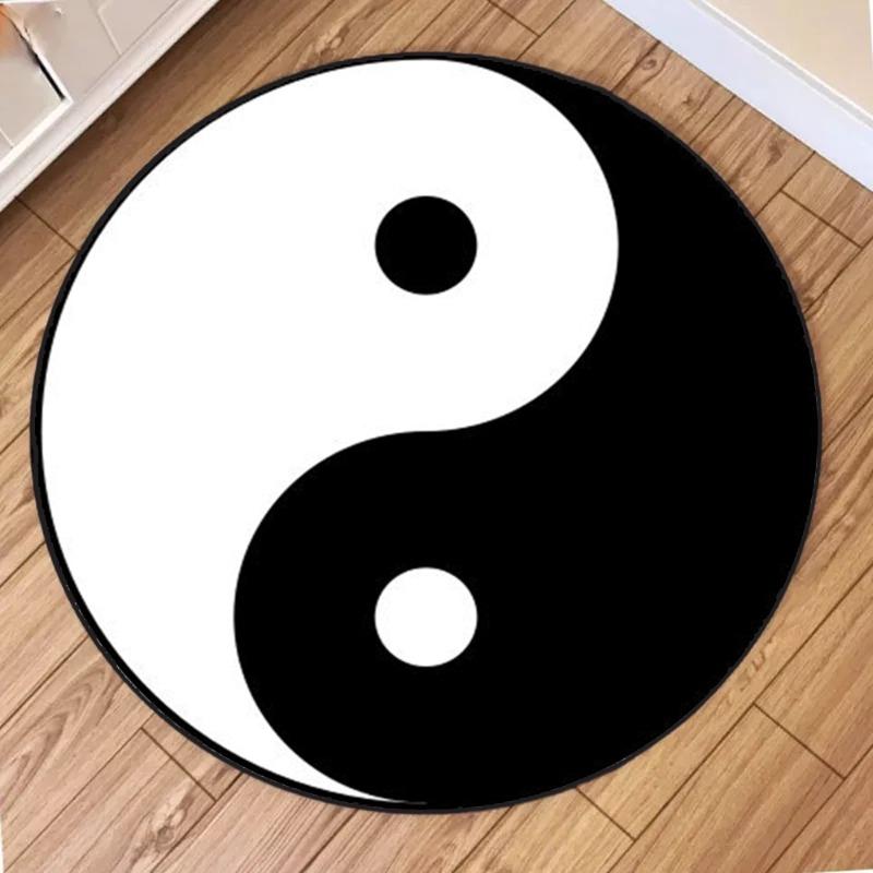 

Round Symbol Rug – Soft Non-Slip Home Decor for Living Room Bedroom Diameter 60cm