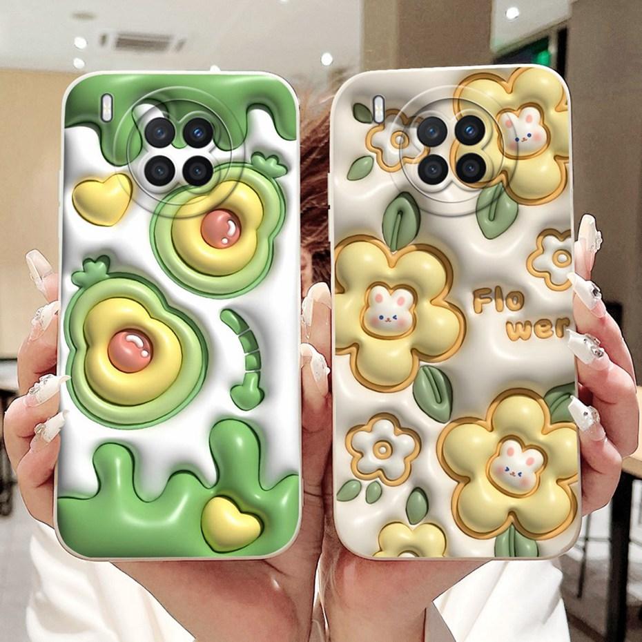 Lens Protective Case For Huawei Nova 8i NEN-L22 NEN-LX1 NEN-LX3 Cute Cartoon Soft Silicone Cover For Huawei Nova8i Phone Cases