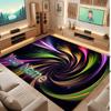 Fantasy Magic Theme Crystal Velvet Floor Rug Personalized Custom Name Text Warm Carpet Home Decoration