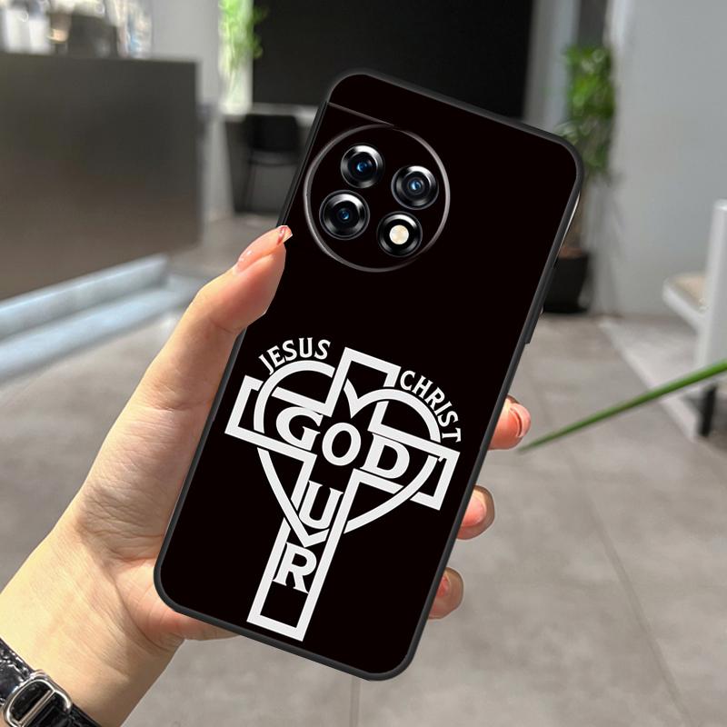 

Иисус Христос Бог Благослови Вас Чехол Для OnePlus Nord CE 5 2 3 4 Lite N20 N30 OnePlus 15 13 12 R 11 10 9 Pro 8T 10T 10R Обложка OnePlus 13R