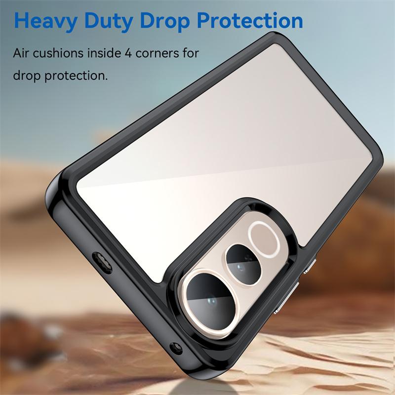 New Transparent Colorful TPU Case for Vivo V50 Lite 5G 4G Protective Cover Clear Coque Fundas