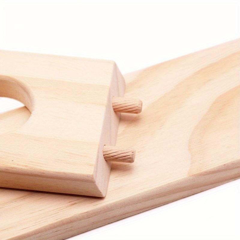 Massivholz Heißklebepistolenständer Klebepistolen-Massivholz-Befestigungsrahmen Tragbares Stützwerkzeug Stütze Holzsockel