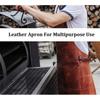 Leather Apron Waterproof And Oil-Proof Catering Kitchen Barbecue Retro Pu Apron Workwear Set