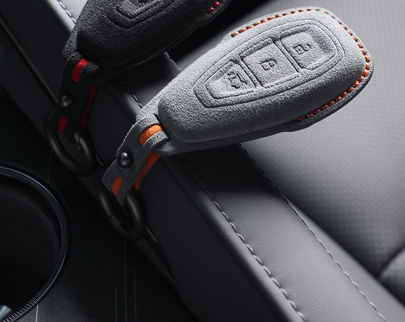 Ford Mondeo, Explorer, EVOS, Escape Alcantara Suede 3D Key Case Cover