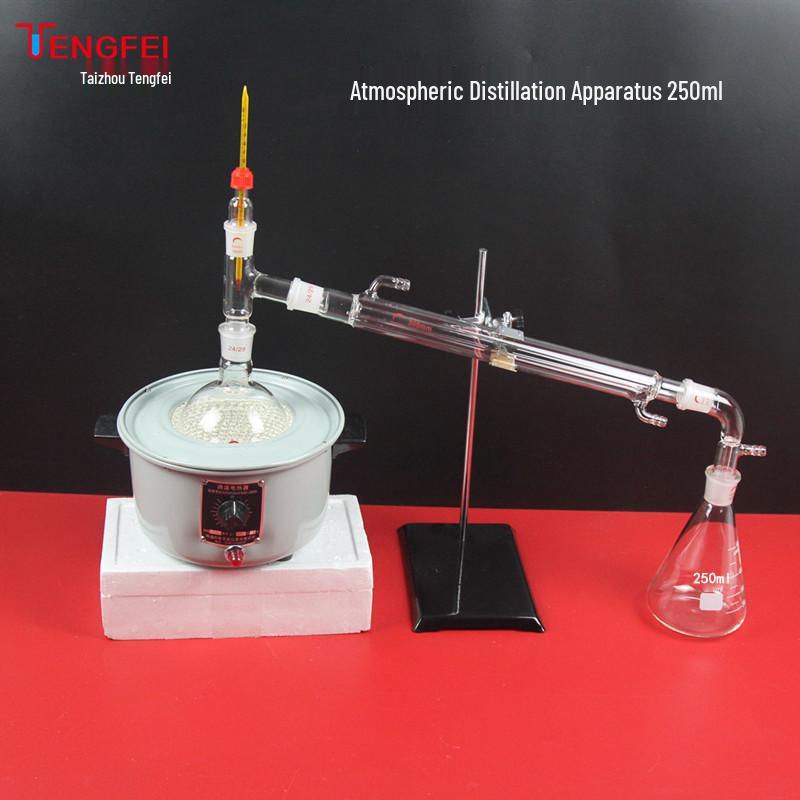 All-Glass Atmospheric Distillation Apparatus 250/500ml for Teaching and Experimentation
