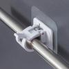 Adhesive No-Drill Curtain Rod Bracket Clip for Doors