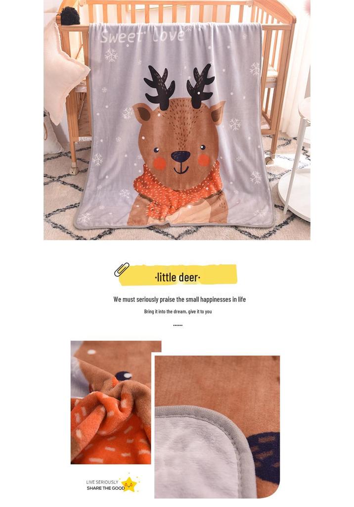 Coral Fleece Baby Blanket: Single-Layer Flannel, Ideal Gift & Cover for Children
