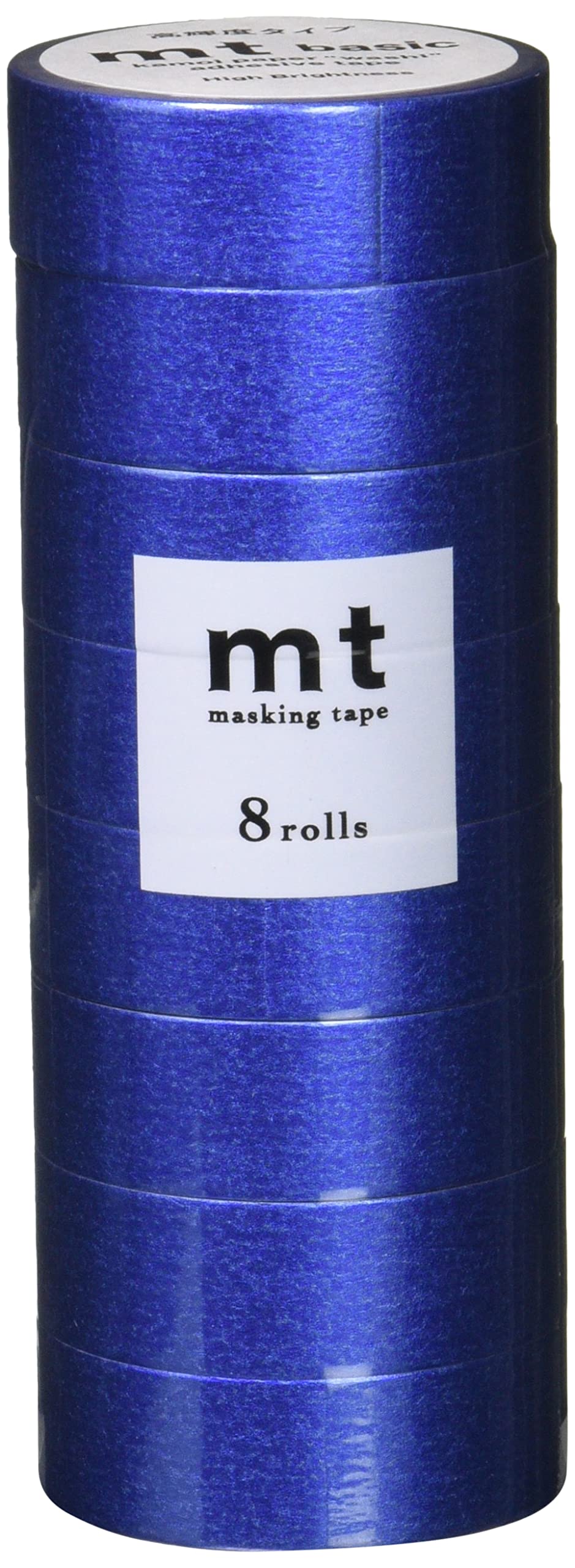 

Kamoi Kakoshi mt Masking 15mm Wide x 7m High Brightness MT08P539 Tape, 8-Pack, Long, 539, Blue,