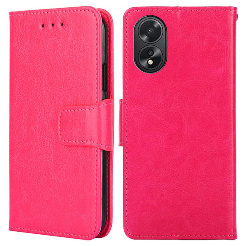 For OPPO A38 4G/A18 4G Case Anti-scratch TPU+PU Leather Wallet Stand Cell Phone Cover
