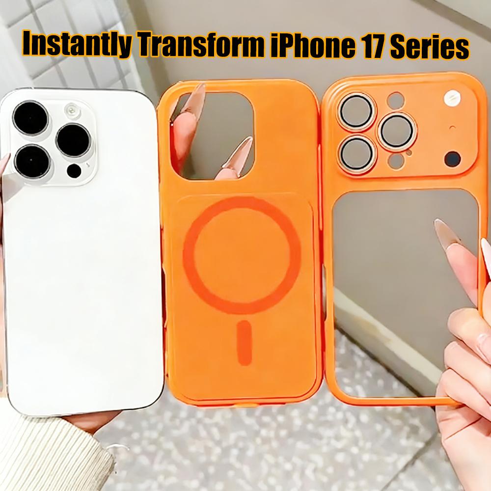 Instant Change To 17 Pro Max Magnetic 2in1 Case For For Iphone 17 Air 16 15 14 13 12 Pro Max 11 for Charging TPU Matte Cover