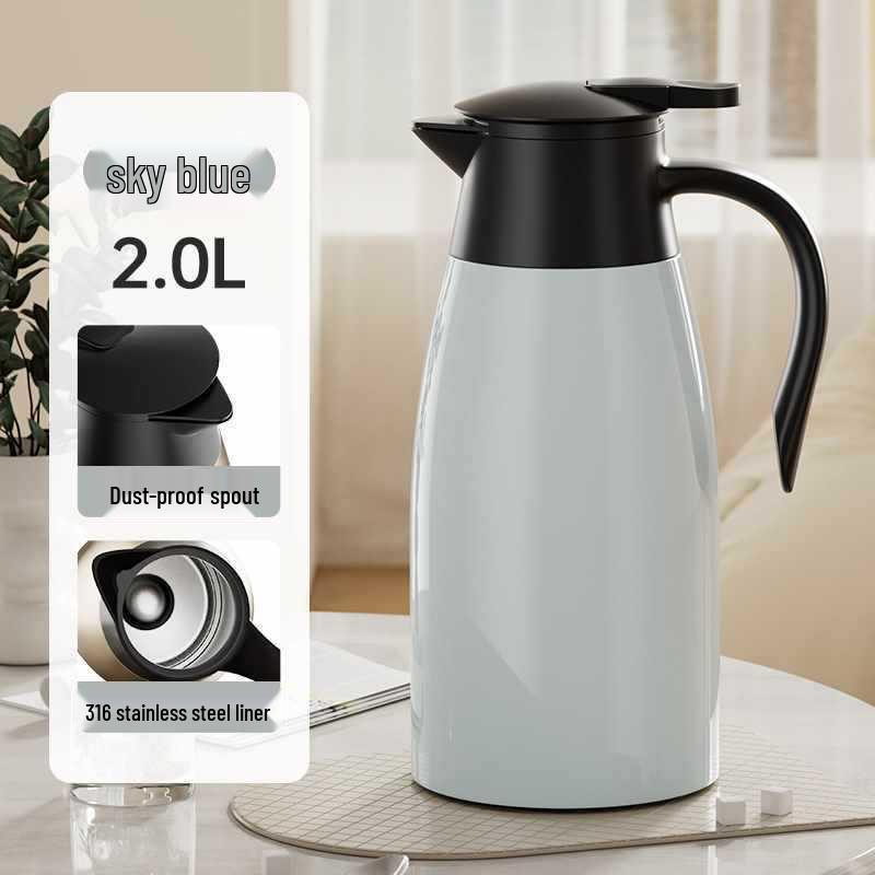 Insulated 316 Stainless Steel Thermos Flask - Large Capacity Hot Water Kettle for Dormitories and Households