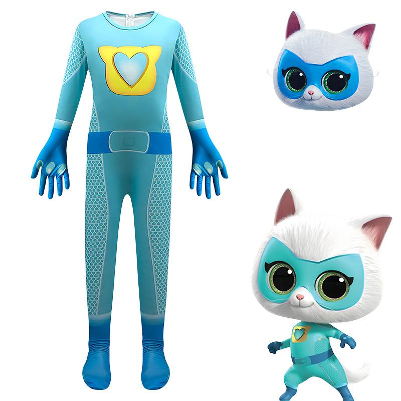 SuperKitties Super Kaķēni Kaķēnu Kostīms Cosplay