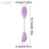 1PC Silicone Double Head Face Mask Brush Facial Exfoliate Blackhead Removal Cleanser Brush Mud Film Spatula Facial SkinCare Tool