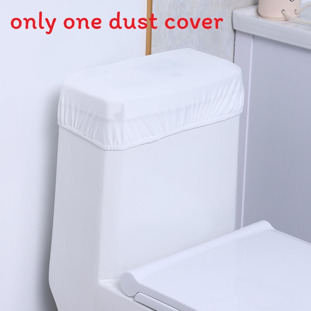 

Полиэстеровая крышка для бачка унитаза, защита от пыли, для ухода за ванной комнатой и гигиены White Tank