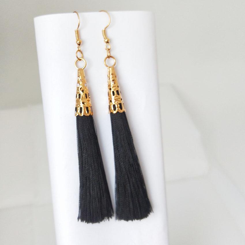 Bohemian Handmade Long Tassel Earrings for Women
