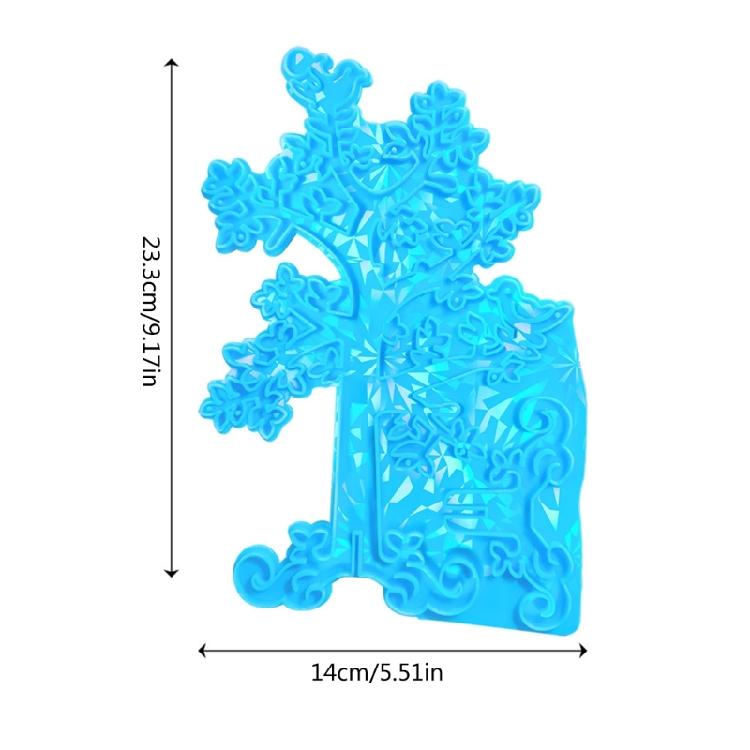 Holographic Ancient Tree Ornament Mold DIY Crystal Epoxy Resin Molds Christmas