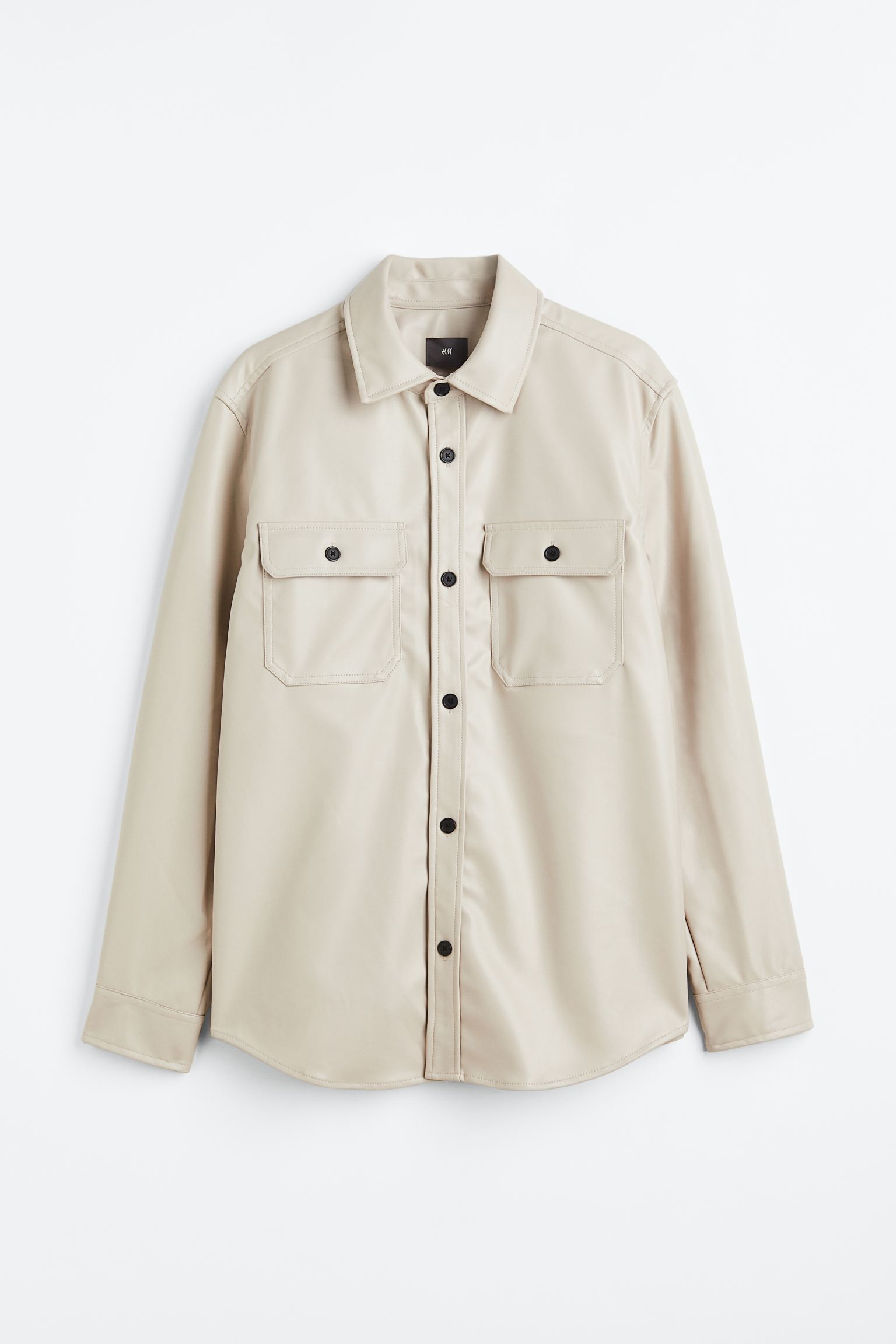 

Coated overshirt