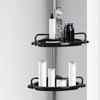 Stainless Steel Bathroom Corner Storage Rack Telescopic 4 Layer Shower Organizer For Shampoo Shower Gel Punch-Free Bathroom Rack