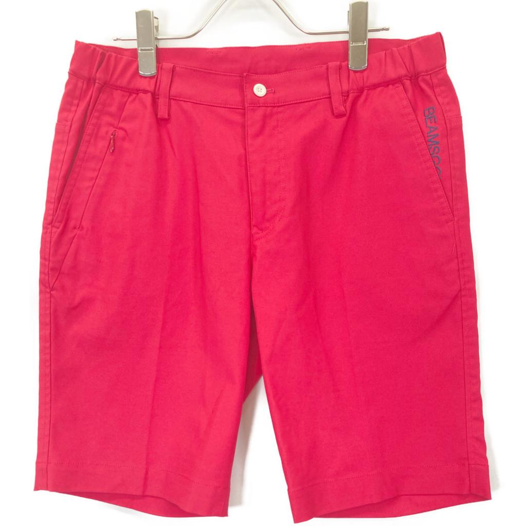 BEAMS GOLF Pink Shirred Oxford Shorts Bottoms 44 pinkUsed