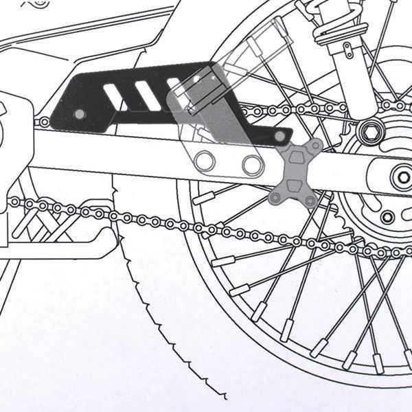 Chain Guard & Front Sprocket Cover for 2023 Honda CT125